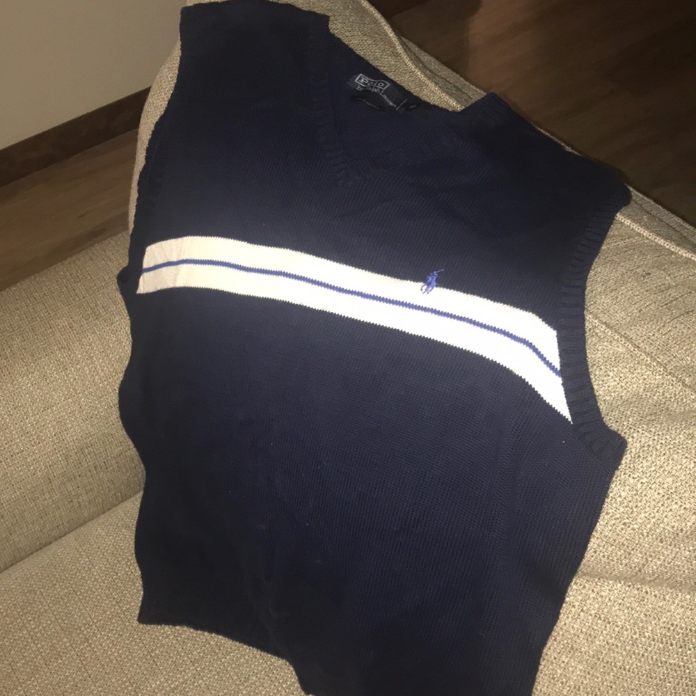 Polo bench sweater vest